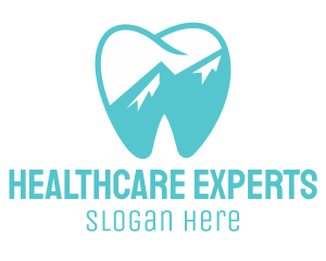 Dental Mountain Tooth logo design