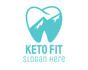 Dental Mountain Tooth logo design