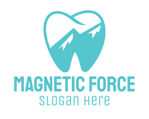 Dental Mountain Tooth logo design