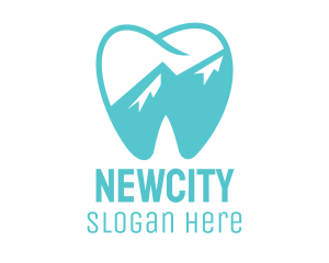 Dental Mountain Tooth logo design