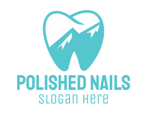 Dental Mountain Tooth logo design