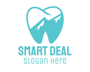 Dental Mountain Tooth logo design