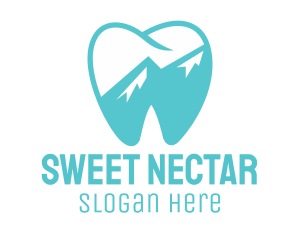 Dental Mountain Tooth logo design