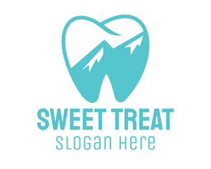 Dental Mountain Tooth logo design