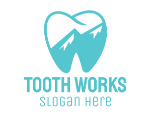 Tooth - Dental Mountain Tooth logo design