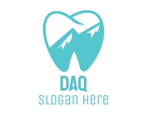 Odontology - Dental Mountain Tooth logo design