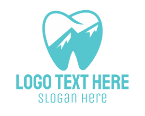 Dentistry - Dental Mountain Tooth logo design
