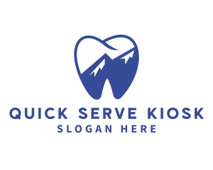 Dental Mountain Tooth logo design