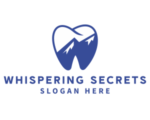 Dental Mountain Tooth logo design