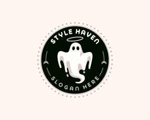 Spirit - Spooky Halloween Ghost logo design