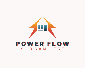 Lightning Bolt Power House logo design