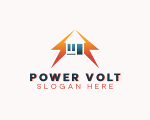 Lightning Bolt Power House logo design