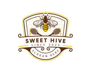 Honeycomb - Bee Honeycomb Hive logo design