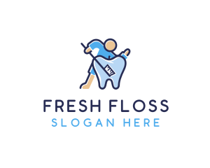 Floss - Dental Hygiene Toothpaste logo design