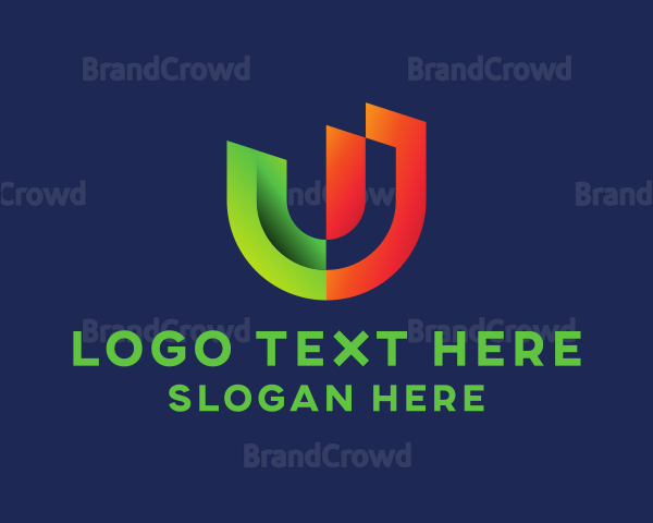 Creative Business Letter U Logo