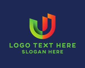 Technology - Creative Business Letter U logo design