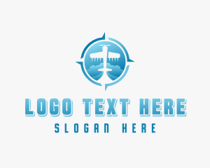 Shipping - Plane Courier Aircraft logo design