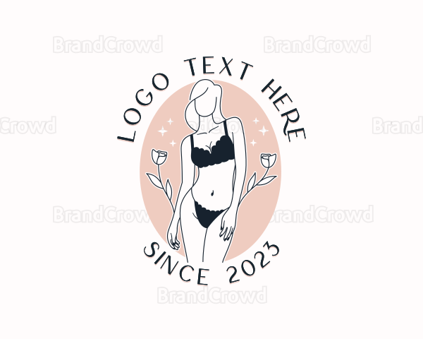 Sexy Woman Lingerie Logo