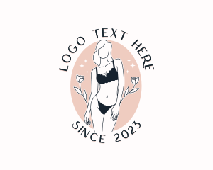 Wax Clinic - Sexy Woman Lingerie logo design