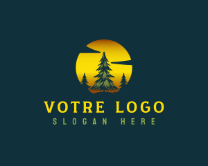 Pine Tree Nature Forest Logo