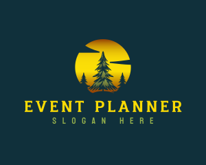 Tourism - Pine Tree Nature Forest logo design