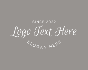 Startup - Elegant Script  Wordmark logo design