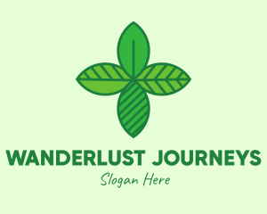 Medicine - Green Ecology Leaves logo design