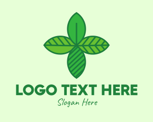 Green Ecology Leaves Logo