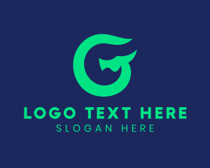 Green - Game Dragon Letter G logo design
