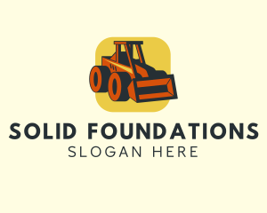 Construction Front Loader logo design