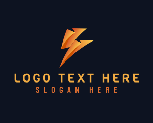 Courier - Lightning Electric Energy logo design