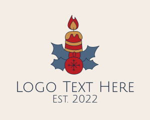 Celebration - Christmas Candle Decoration logo design