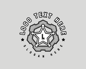 Taser - Police Patrol Star logo design