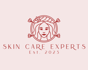 Flower Organic Cosmetics  logo design