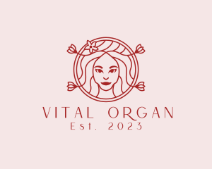 Flower Organic Cosmetics  logo design