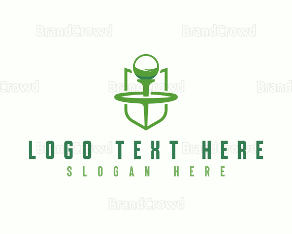 Golf Ball Sport Logo