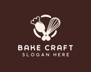 Whisk Baker Baking logo design