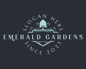 Landscaping Shovel Garden logo design