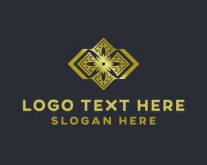 Tile Pattern Flooring Logo