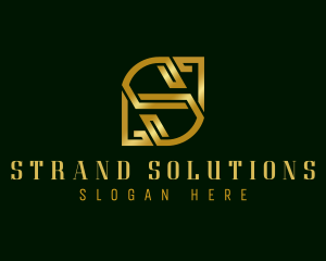 Premium Elegant Banking Letter S logo design