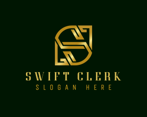 Premium Elegant Banking Letter S logo design