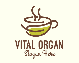 Organic Herbal Cup logo design