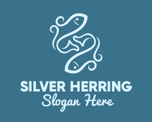 Herring - Aquatic Sea Fishery logo design