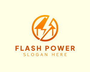 Home Lightning Power logo design