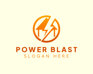 Home Lightning Power logo design