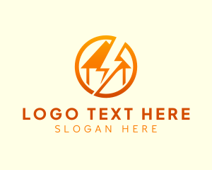 Flash - Home Lightning Power logo design