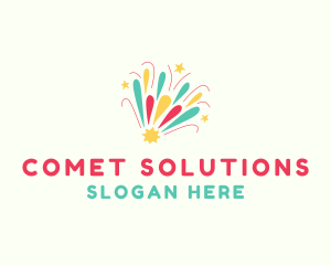 Comet - Star Comet Fireworks logo design