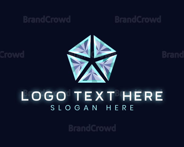 Geometric 3D Triangle Software Logo