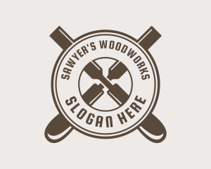 Chisel Woodwork Tools logo design