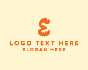 Goo - Liquid Soda Letter E logo design